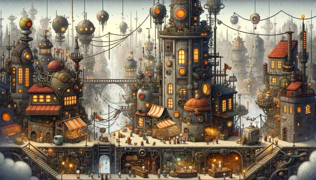 Сцена из игры Machinarium