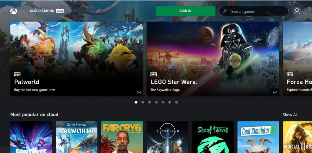 Xbox Cloud Gaming